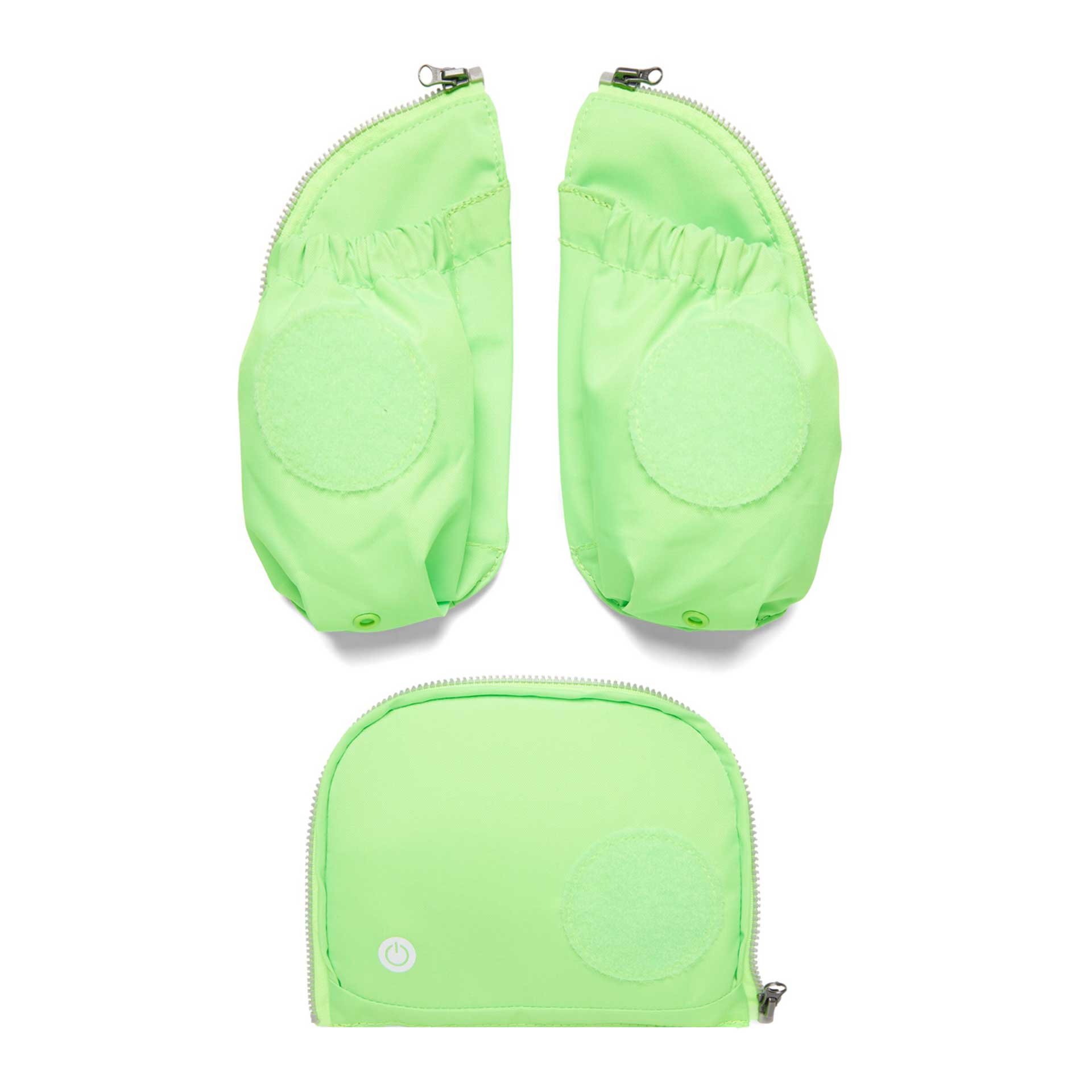 ergobag Fluo LED Seitentaschen Set 3-teilig green