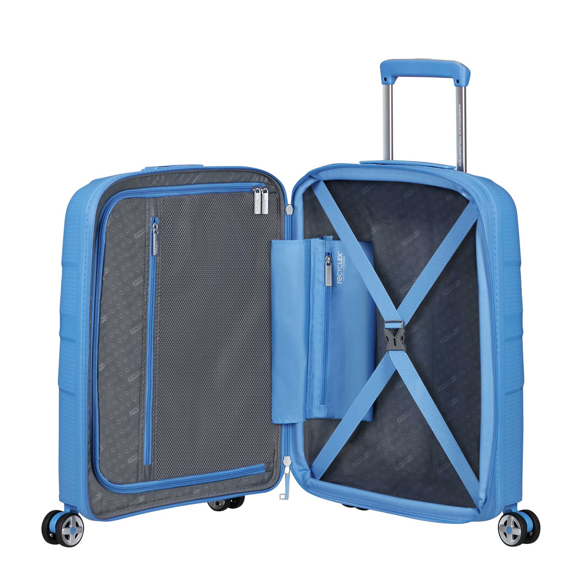 American Tourister Starvibe 4-Rad Trolley 55 cm erweiterbar tranquil blue 