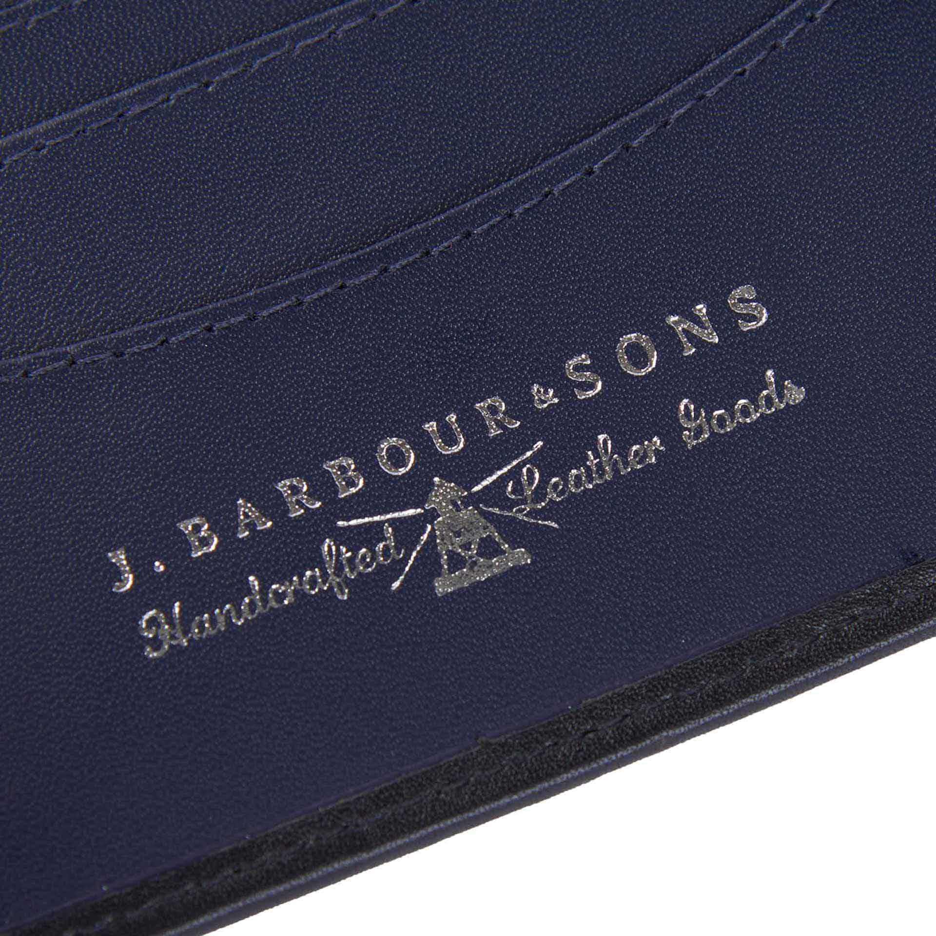 Barbour Elvington Leather Geldbörse black navy dress