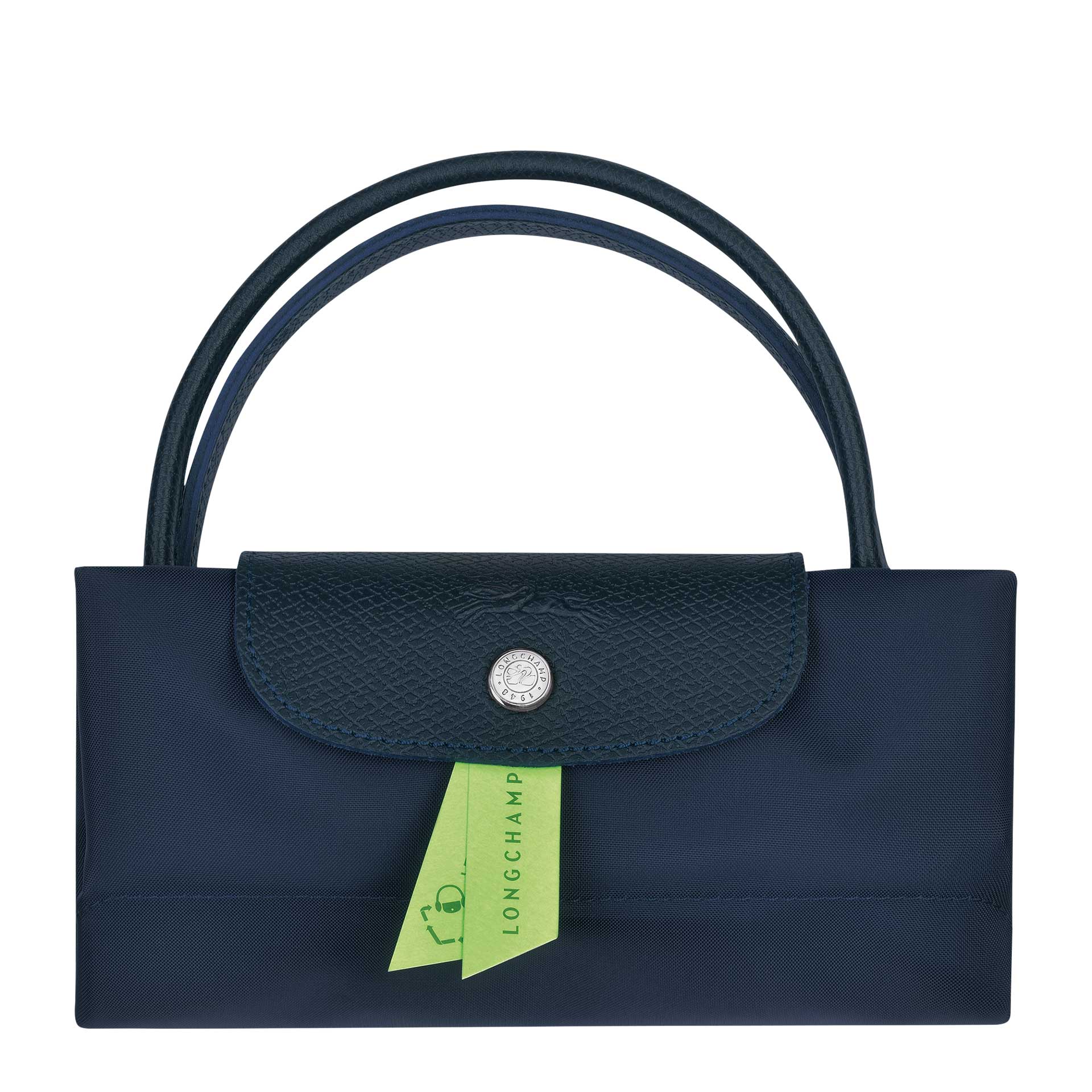 Longchamp Le Pliage Green Handtasche aus Recycling Material navy