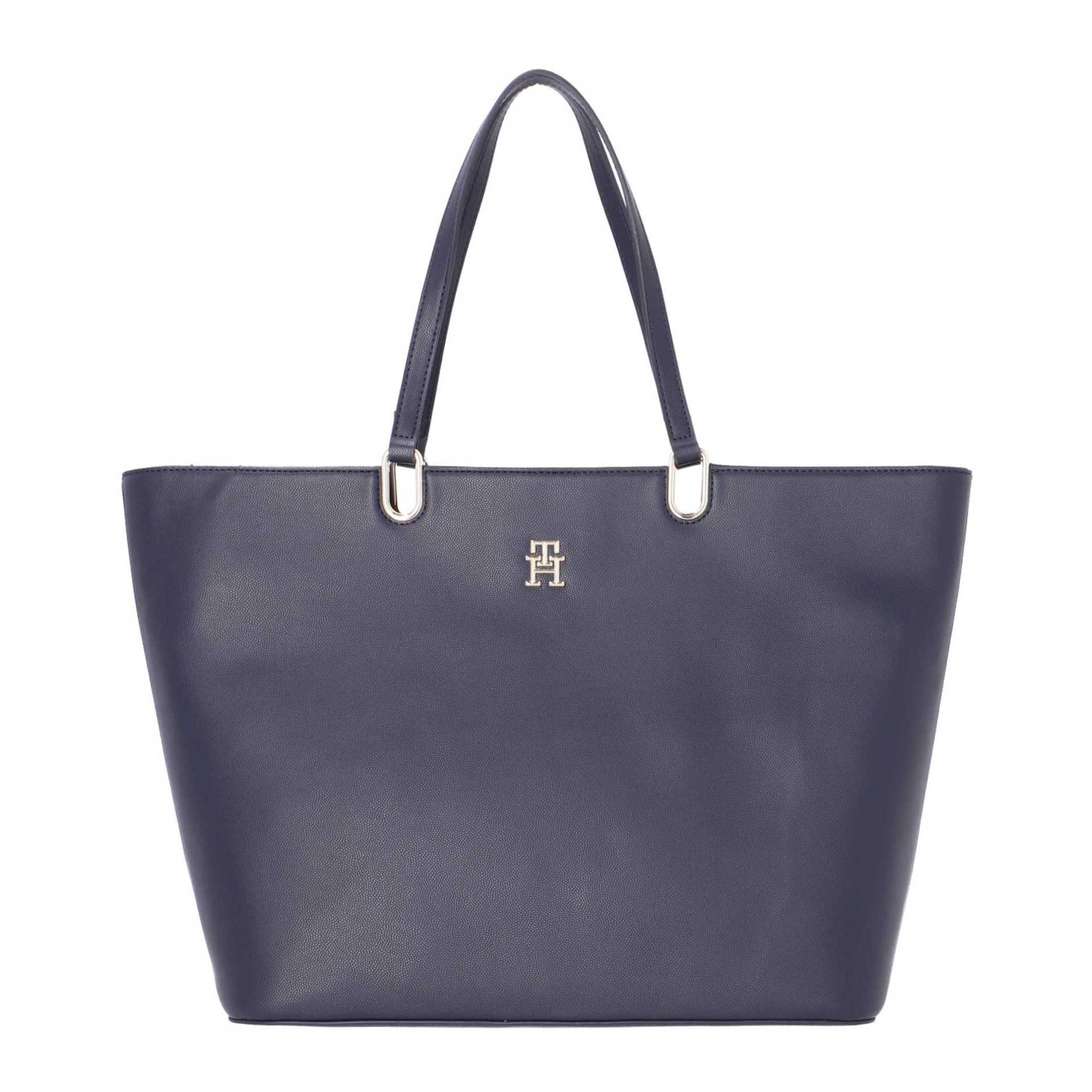 Tommy Hilfiger TH Timeless Tote aus recyceltem Material space blue