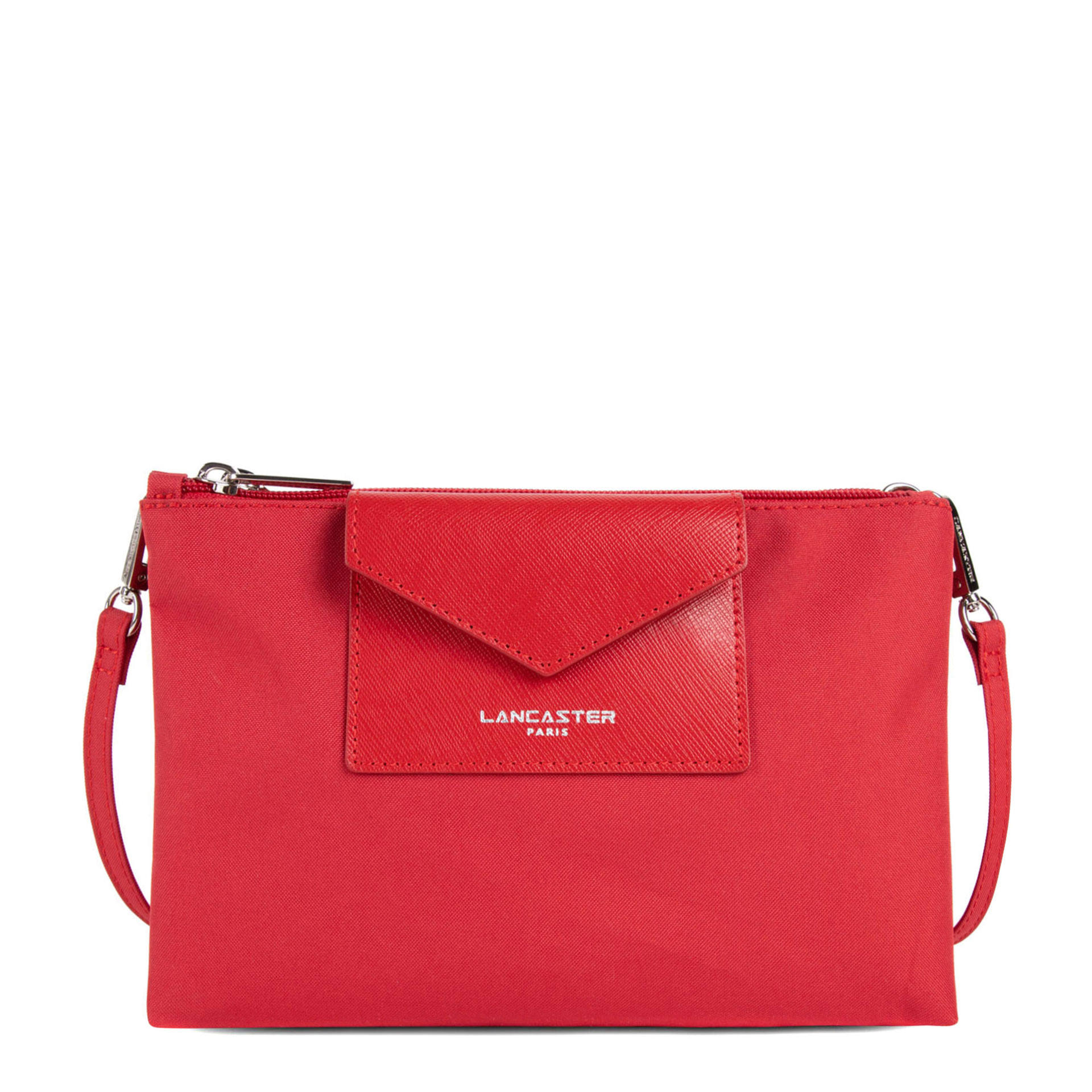 Lancaster Paris Smart KBA Handtasche aus 100% Gewebefasern rouge