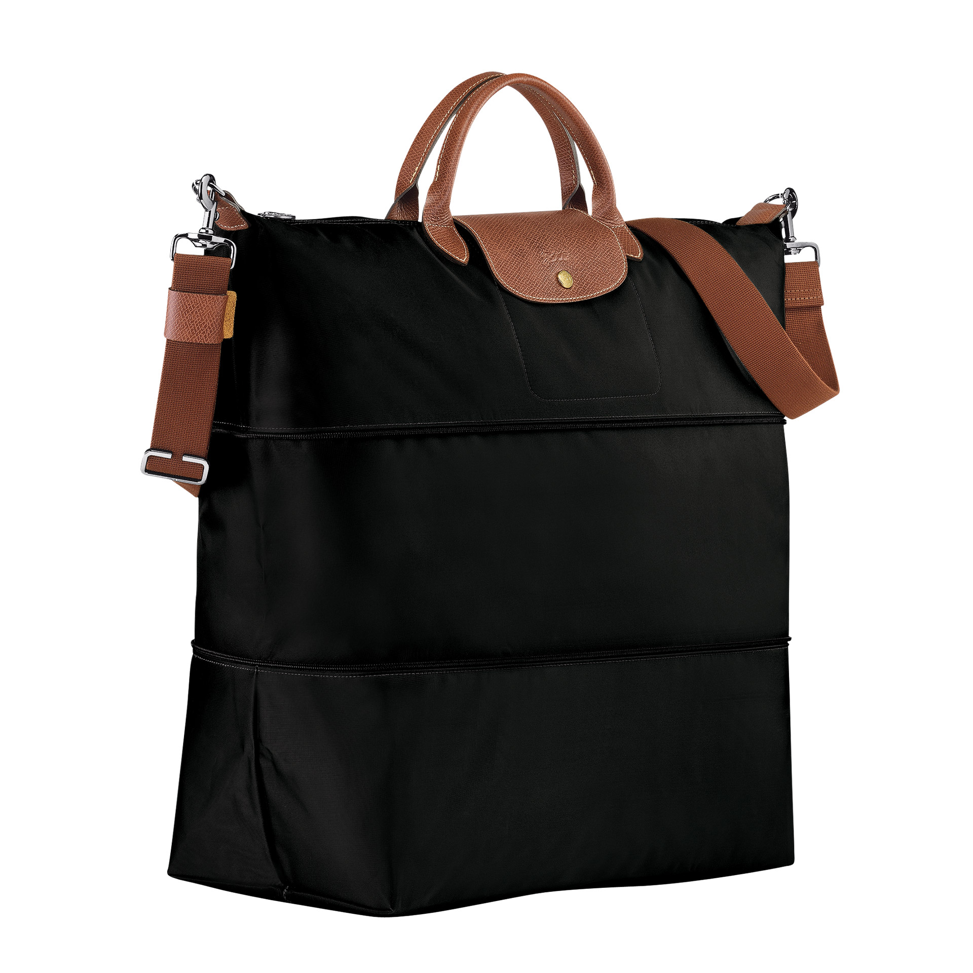 Longchamp Le Pliage Reisetasche erweiterbar black