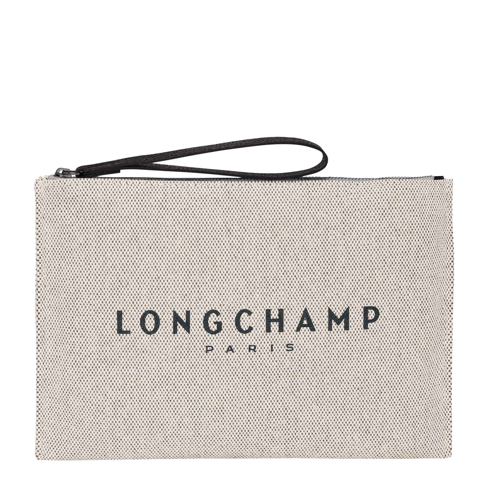 Longchamp Essential Toile Pochette ecru