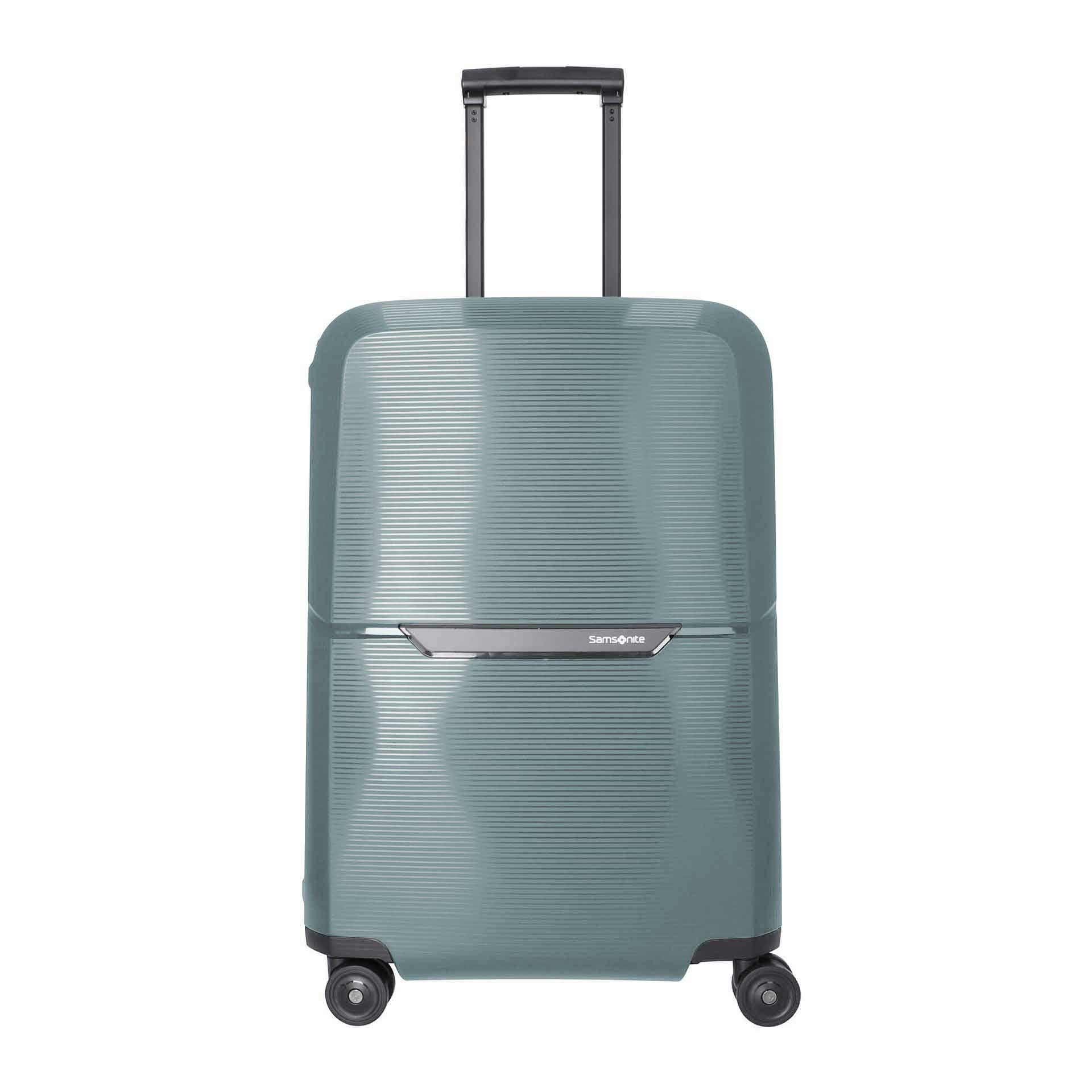 Samsonite Selection Magnum Eco Trolley mit 4 Rollen 69 cm aus Recycling Material ice blue