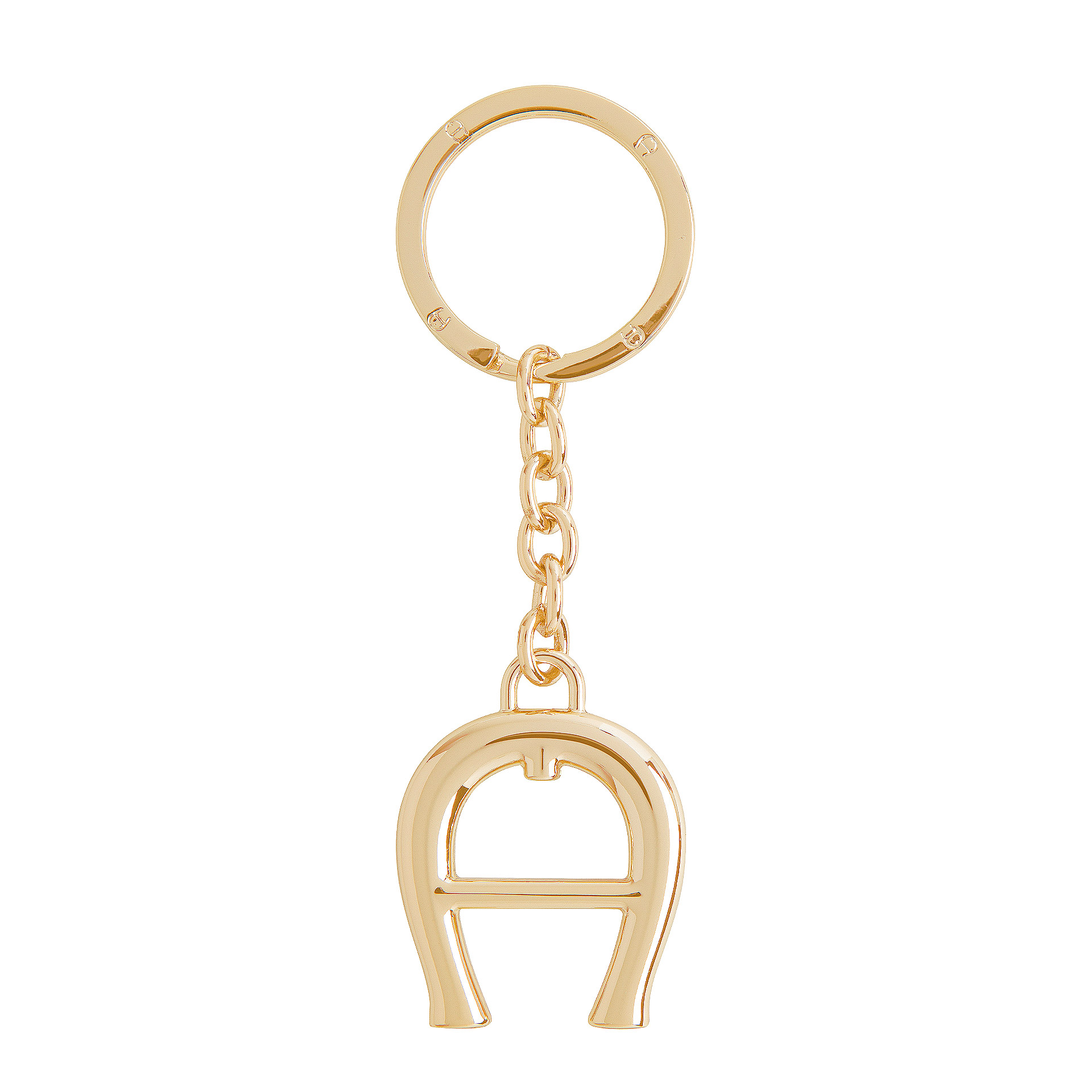 Aigner Logo Schlüsselanhänger gold