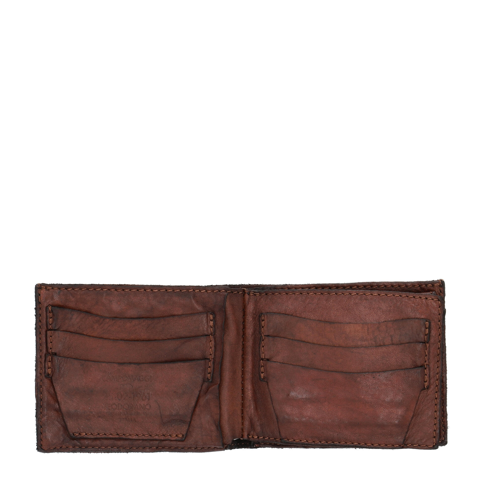 Campomaggi Carry Over Geldbörse aus Leder brown