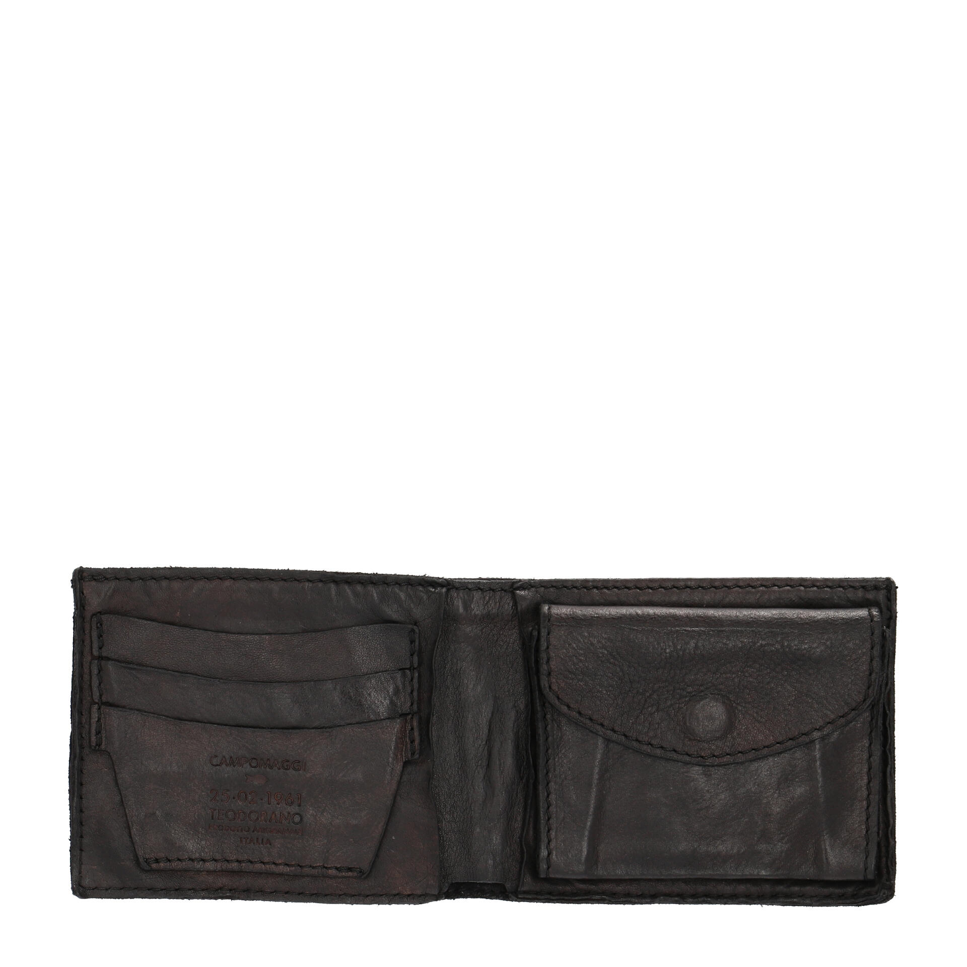 Campomaggi Carry Over Geldbörse aus Leder black