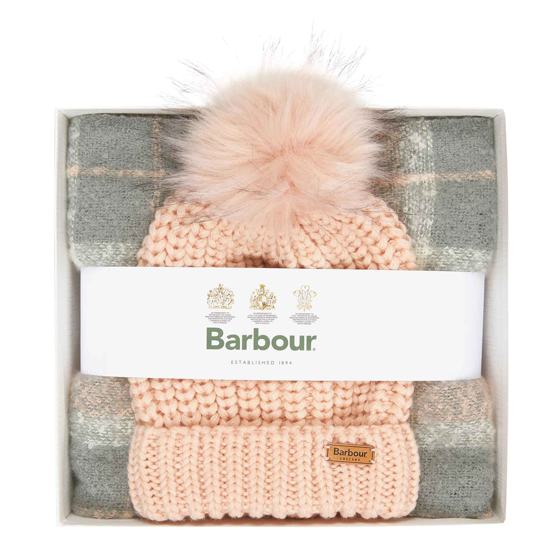 Barbour Saltburn Mütze mit Schal im Geschenkset