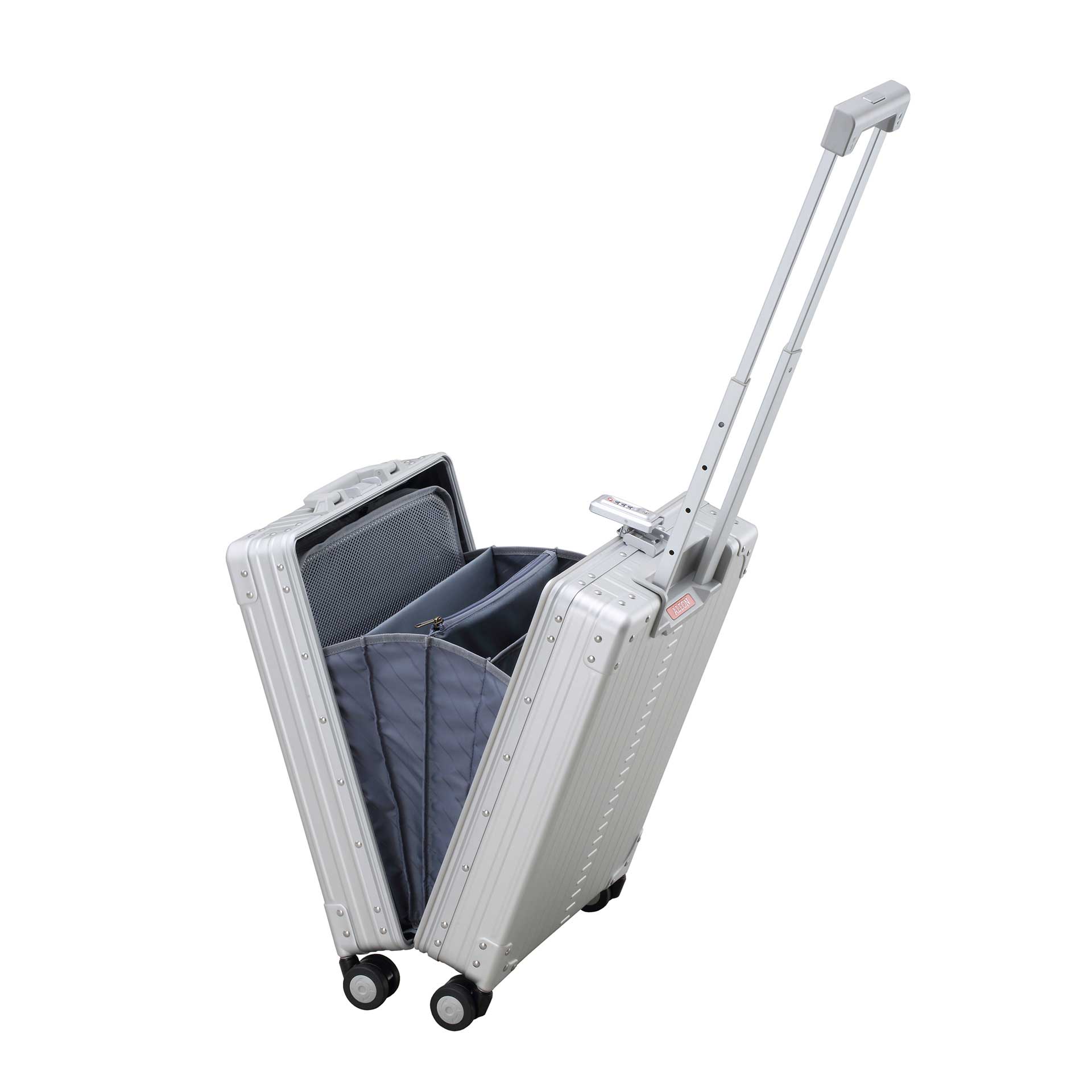 Aleon Vertical Business Carry-On 21" Laptop Koffer platinum