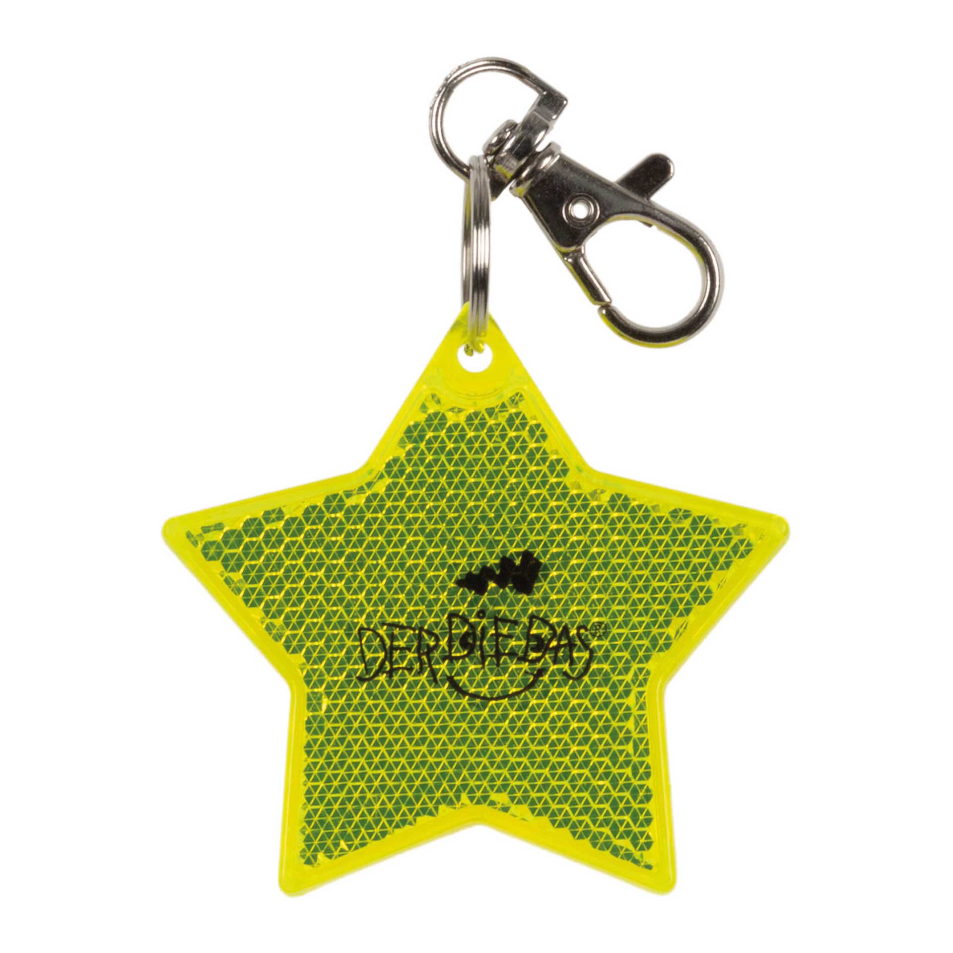 DerDieDas Blinky LED-Leuchtanhänger yellow star