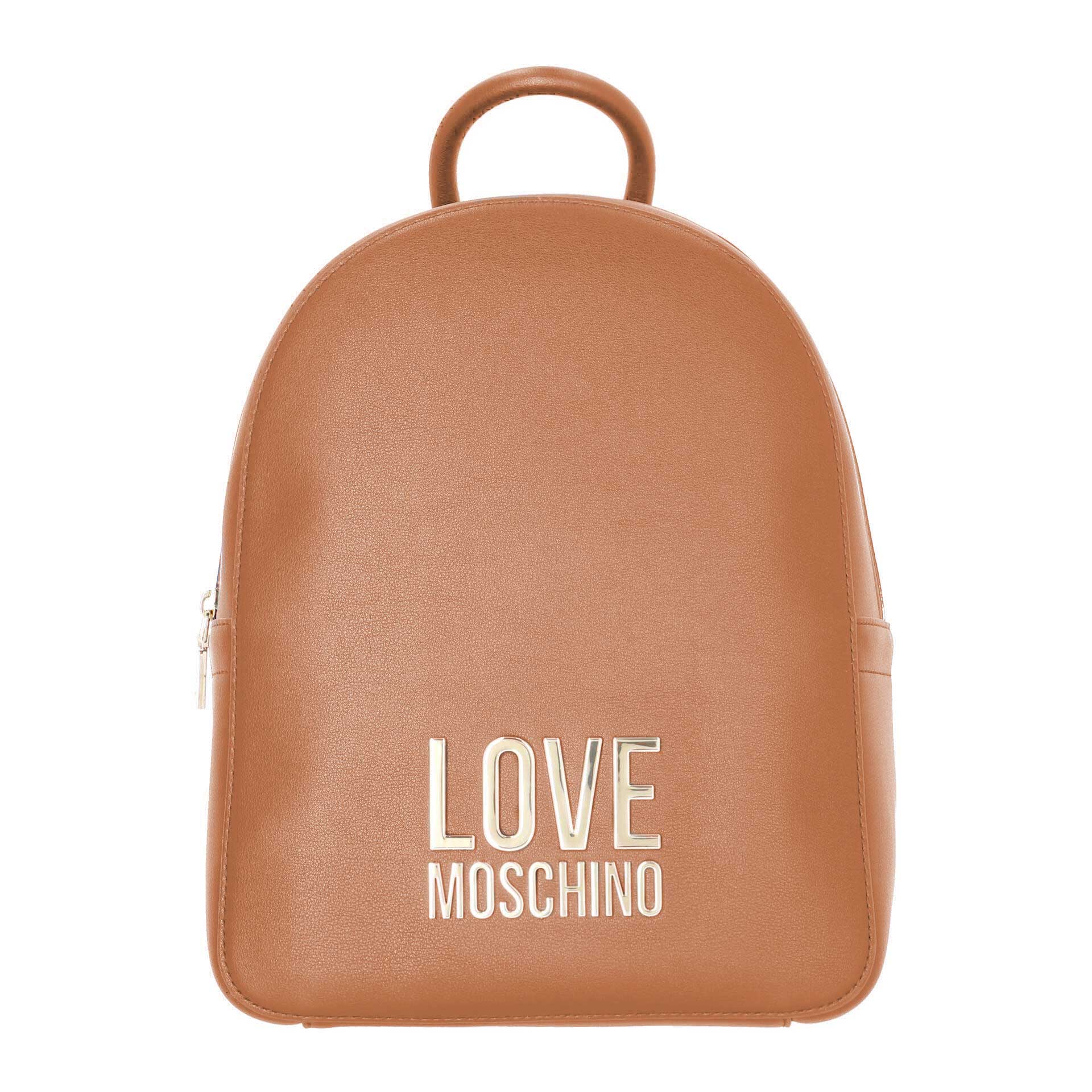 LOVE MOSCHINO Lettering Rucksack cuoio