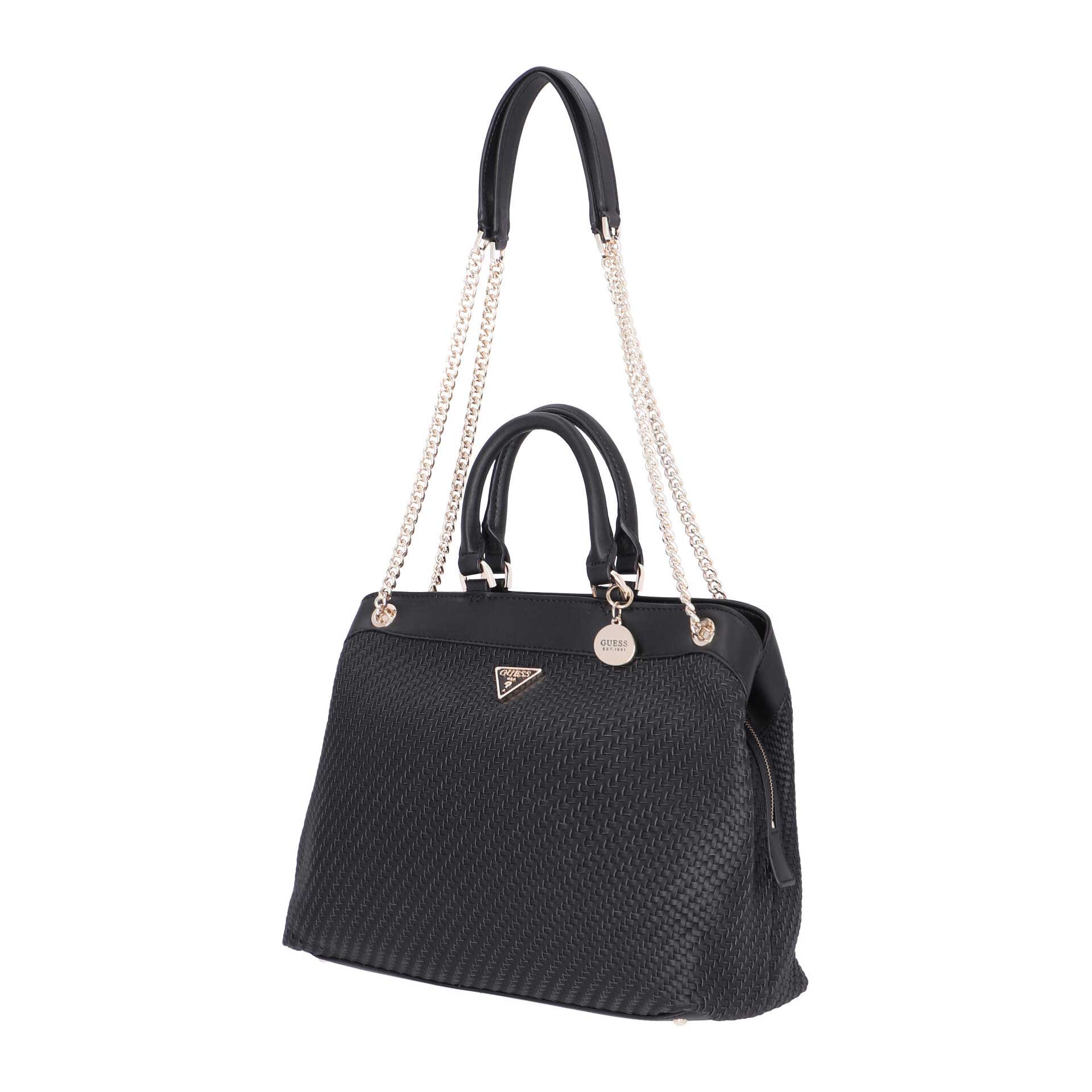 Guess Hassie Charm Schultertasche black