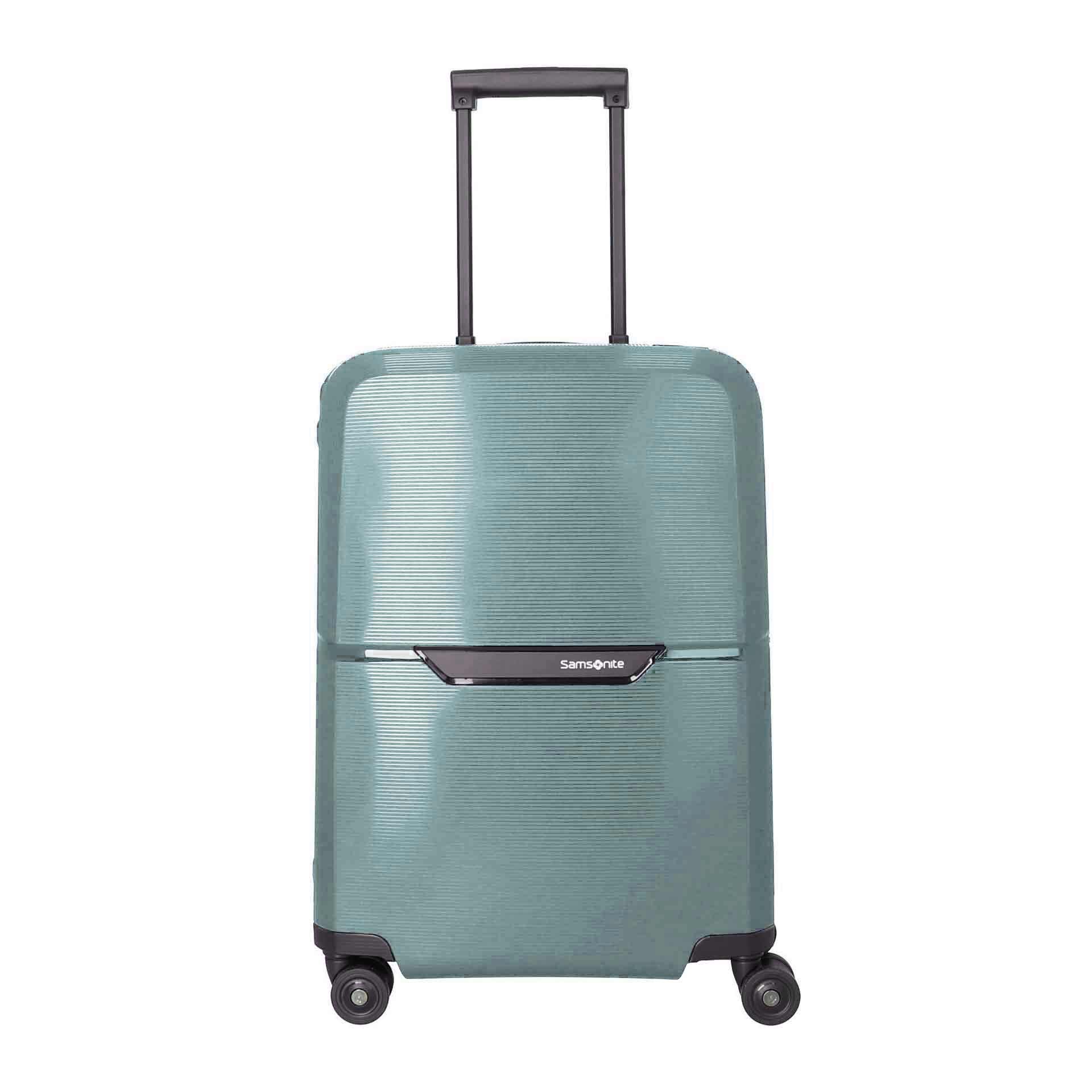 Samsonite Selection Magnum Eco Trolley mit 4 Rollen 55 cm aus Recycling Material ice blue