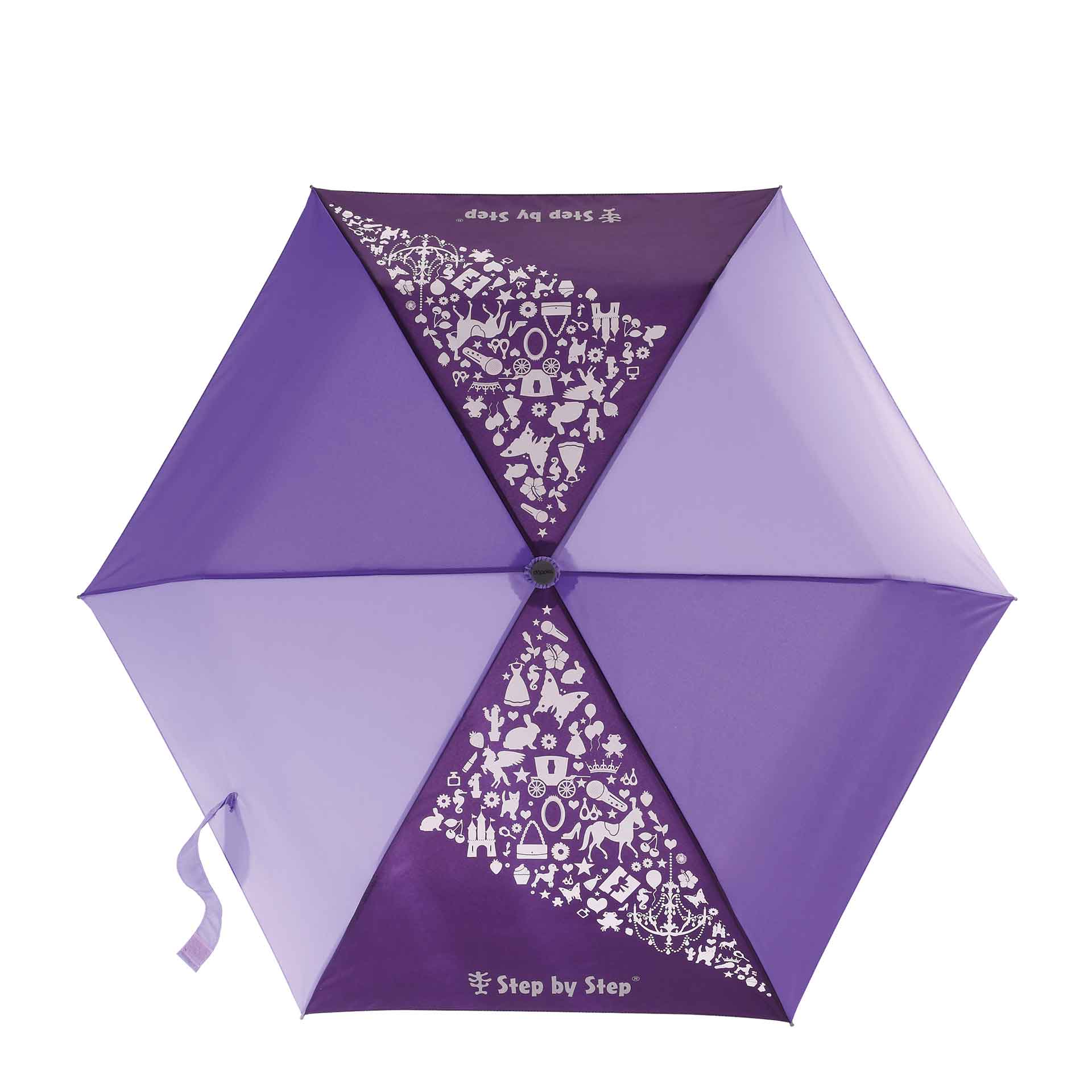 Step by Step Magic Rain Effect Regenschirm mit Farbwechsel Effekt purple