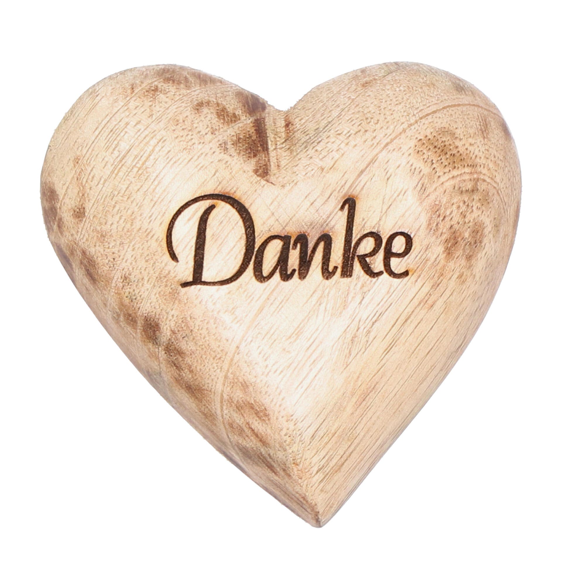 Gehlmann Deko-Holz-Herz aus Mangoholz, 1-teilig, farblich sortiert