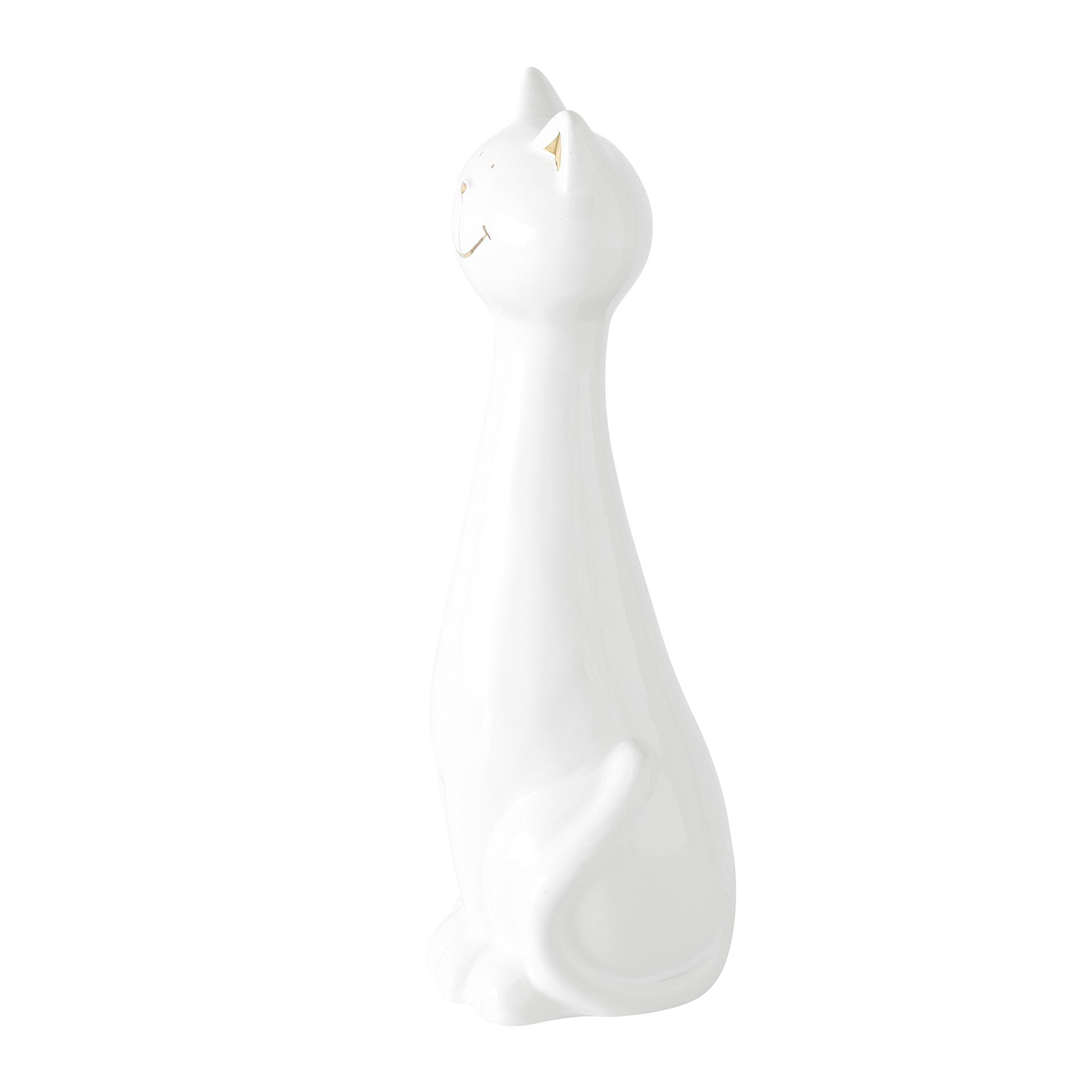 Boltze Smokey Figur Katze 19 cm, 1-teilig, farblich sortiert steingut weiß