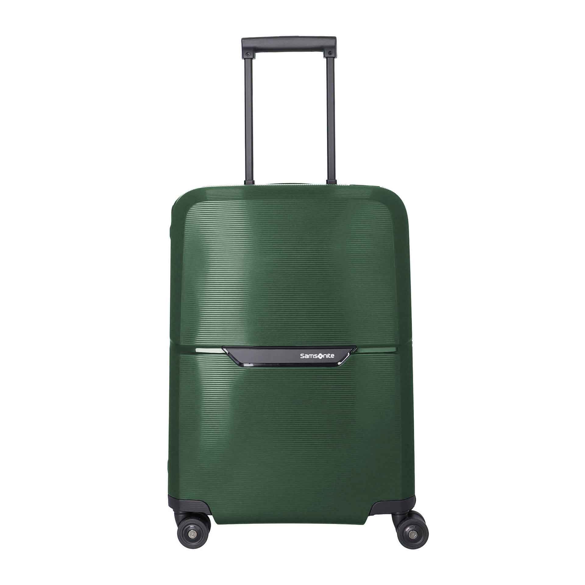 Samsonite Selection Magnum Eco Trolley mit 4 Rollen 55 cm aus Recycling Material forest green