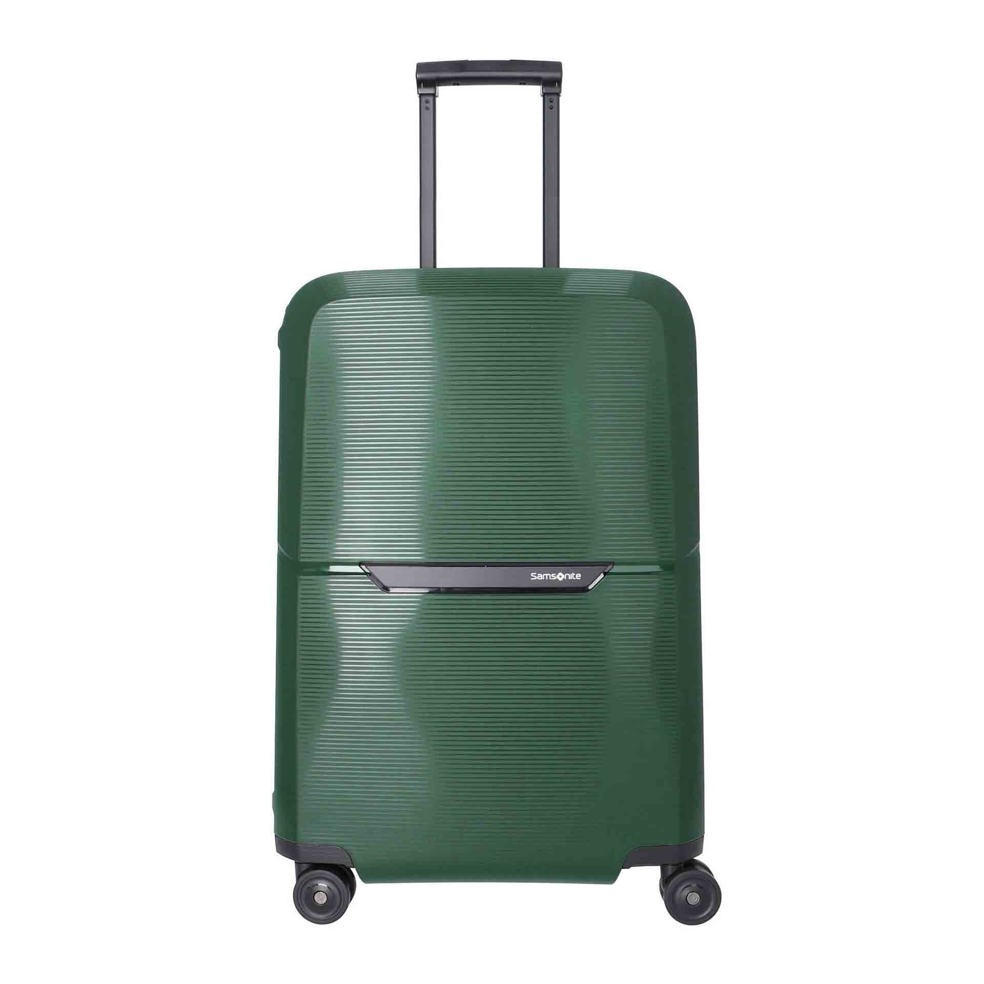 Samsonite Selection Magnum Eco Trolley mit 4 Rollen 69 cm aus Recycling Material forest green