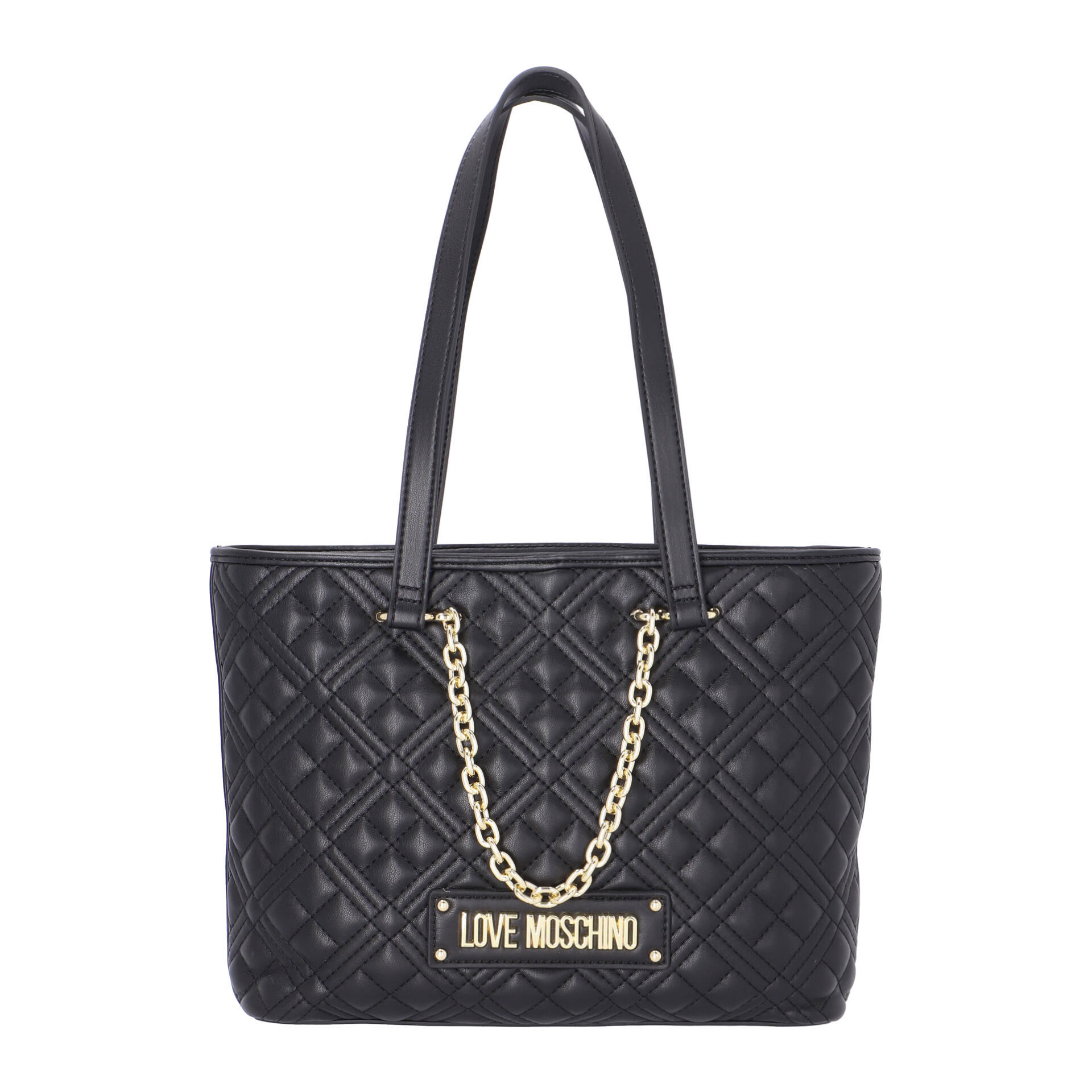 LOVE MOSCHINO Quilted Shopper black