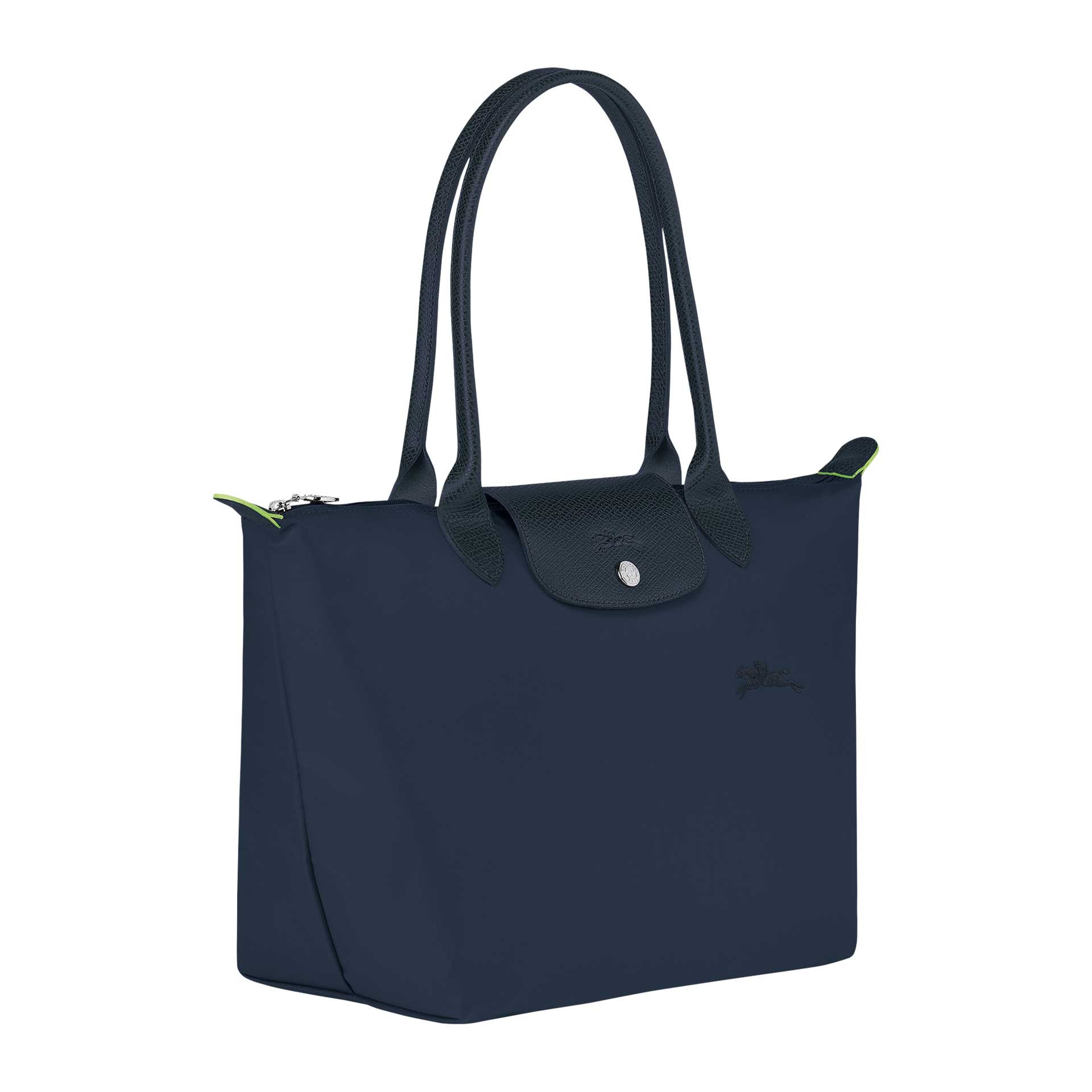 Longchamp Le Pliage Green Schultertasche aus Recycling Material S navy