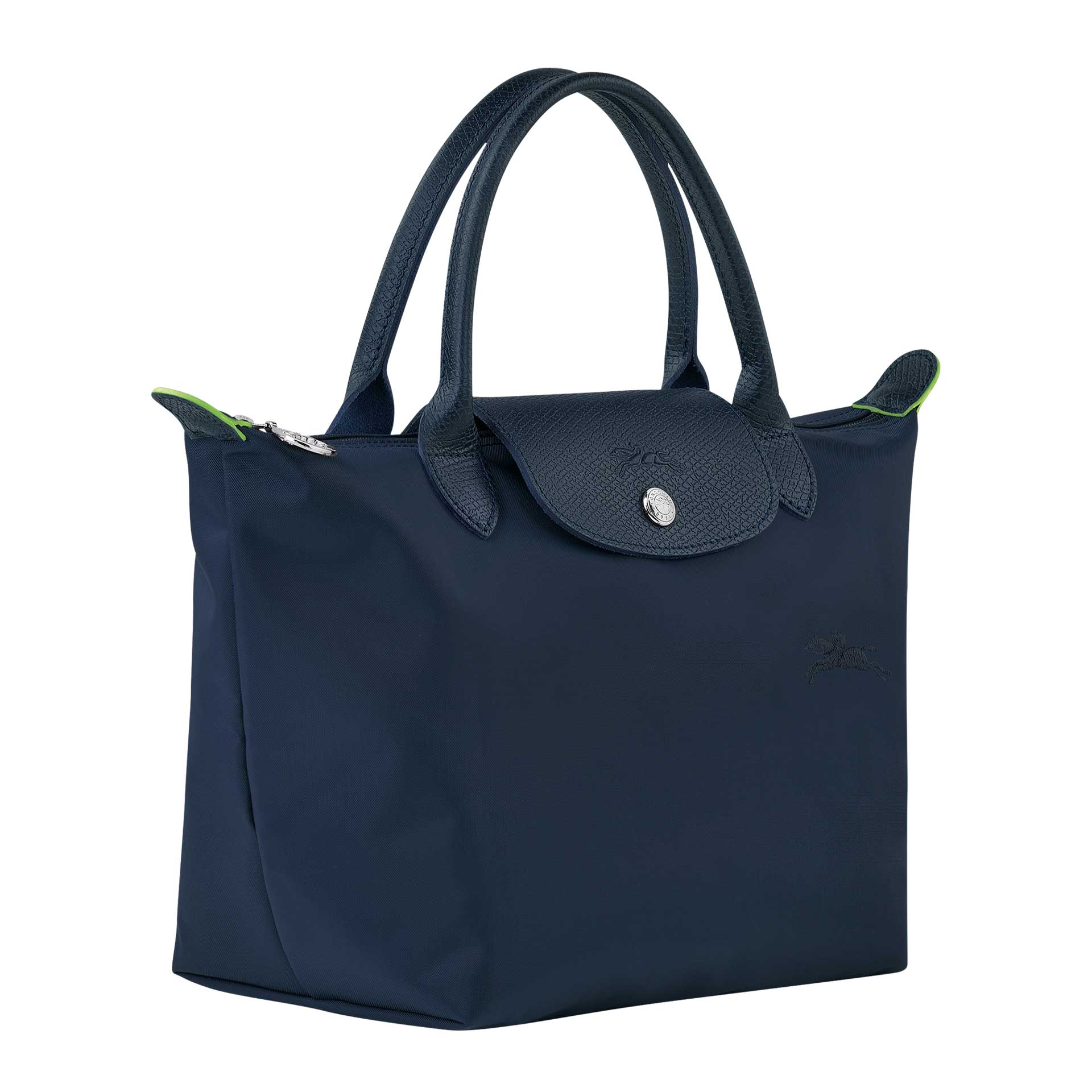 Longchamp Le Pliage Green Handtasche aus Recycling Material navy