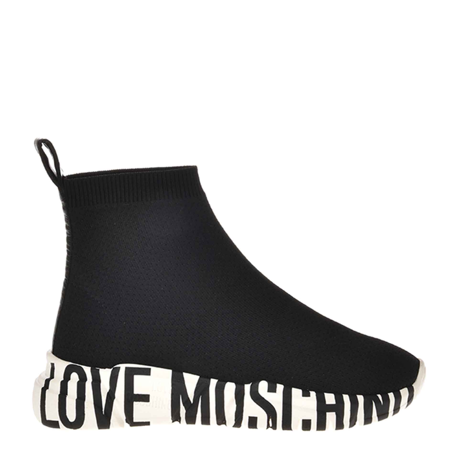 LOVE MOSCHINO Sockboots black