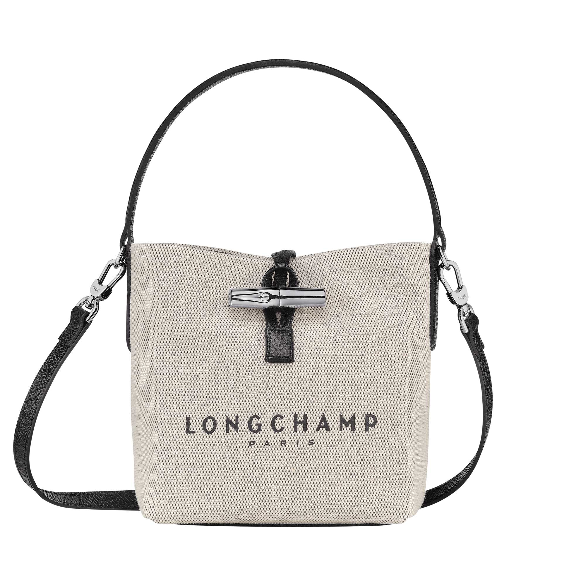 Longchamp Roseau Beuteltasche XS ecru