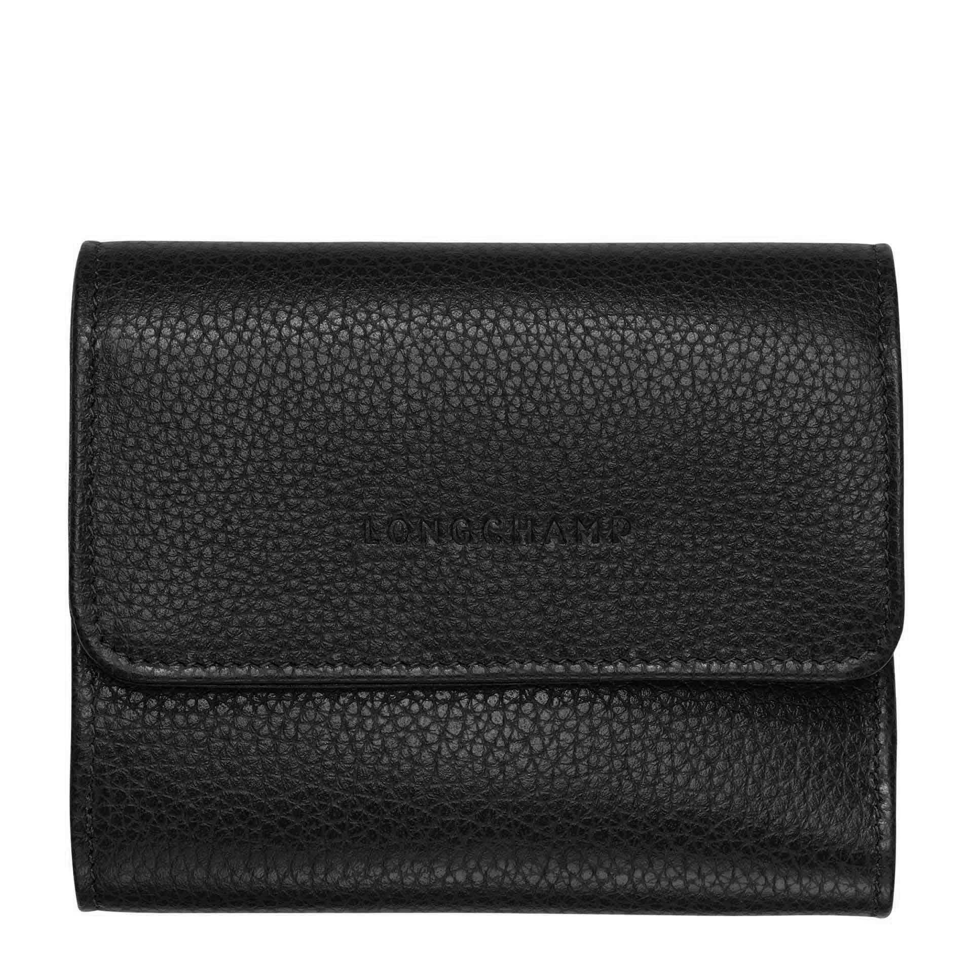 Longchamp Le Foulonné Brieftasche im Kompaktformat black