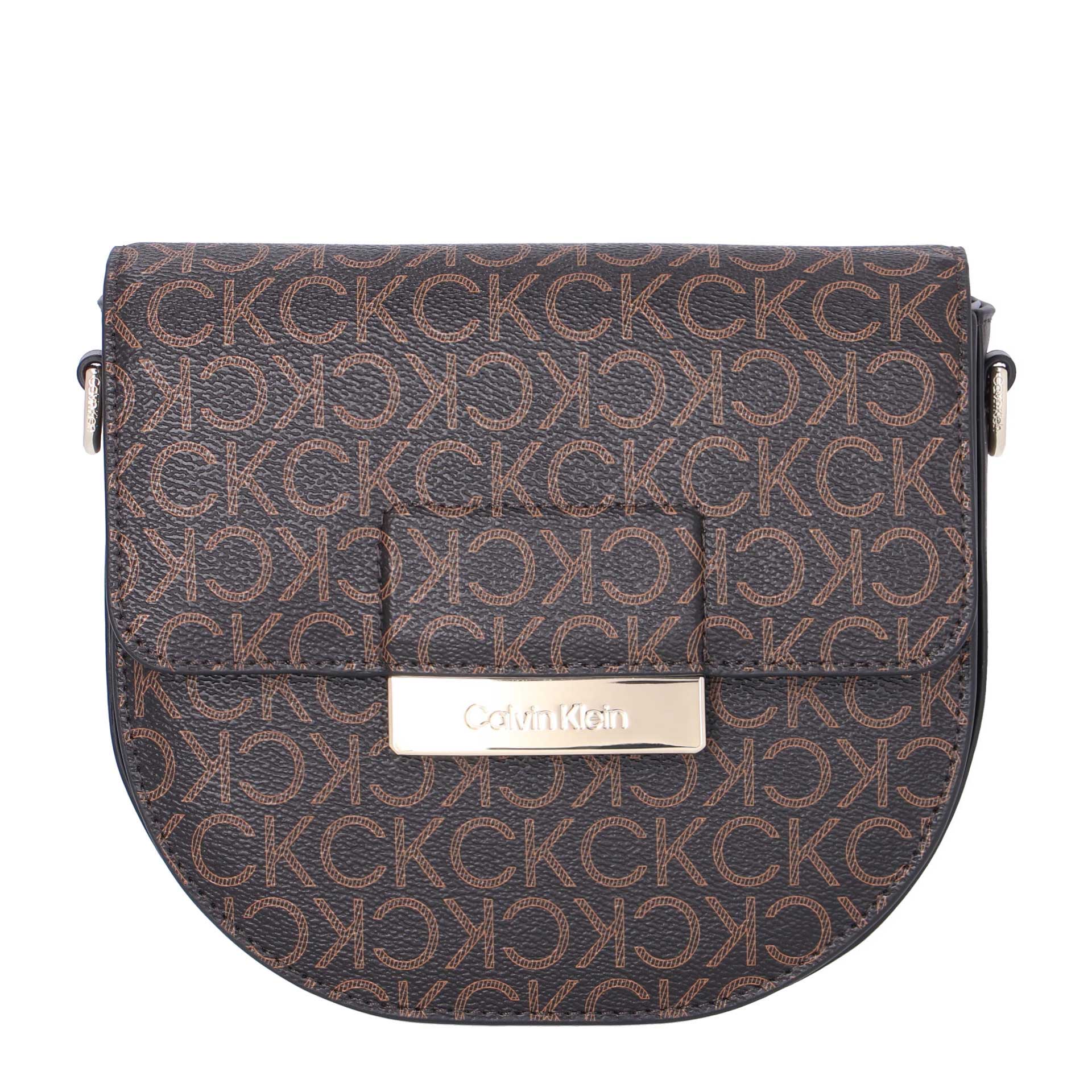 Calvin Klein CK Core Saddle Bag SM Mono brown