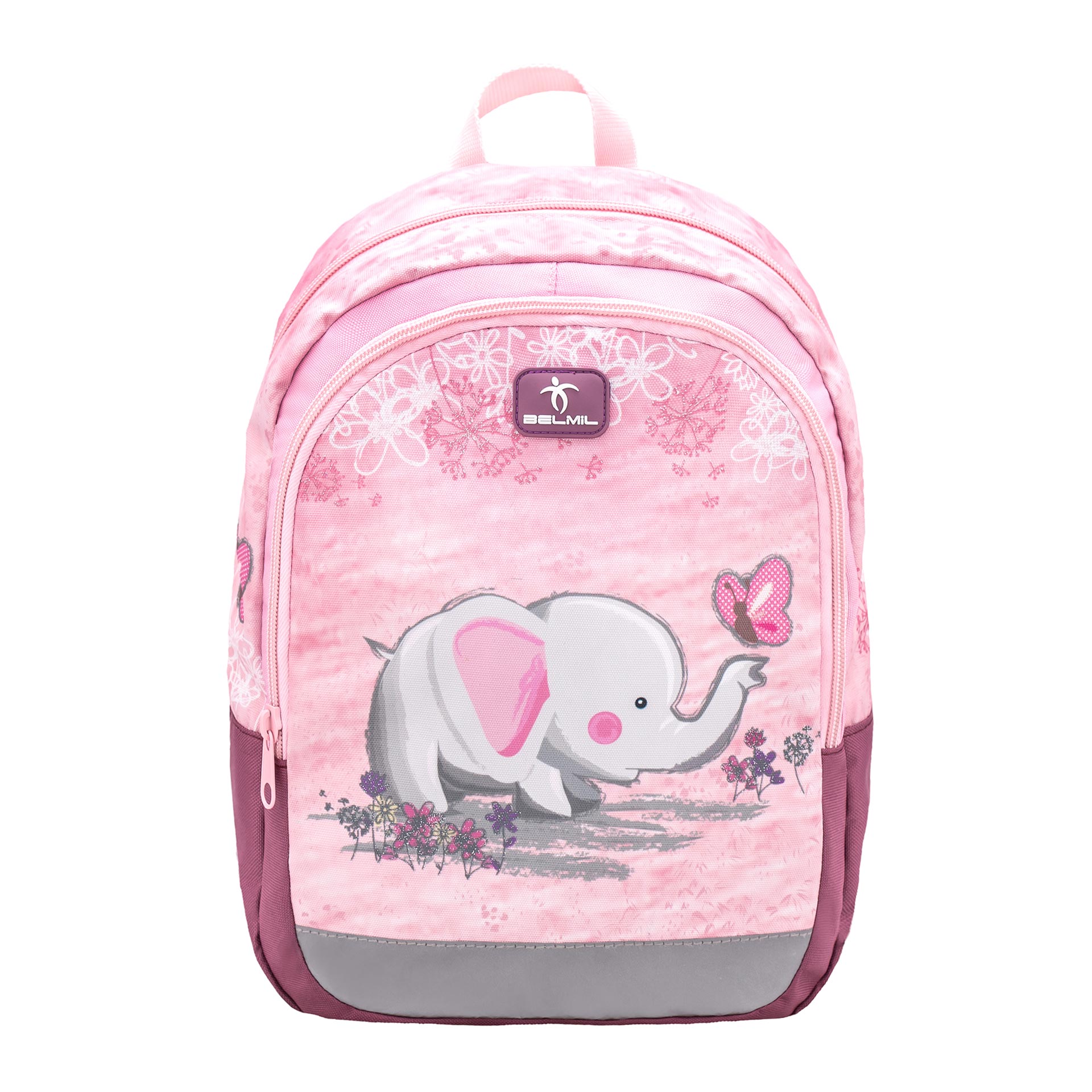 Belmil Kiddy Kinderrucksack Pink Elephant